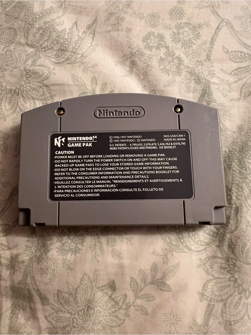 Nintendo Pokémon Stadium N64 Cartridge - Gray with Colorful Label